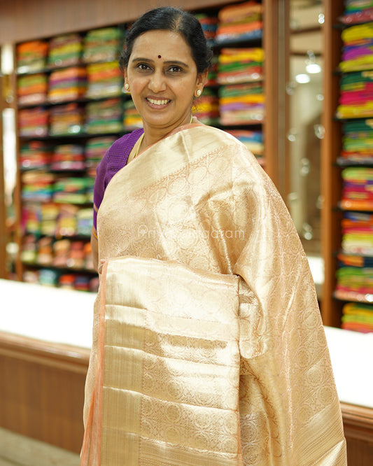 Peachy Gold Tissue Silk - PD781