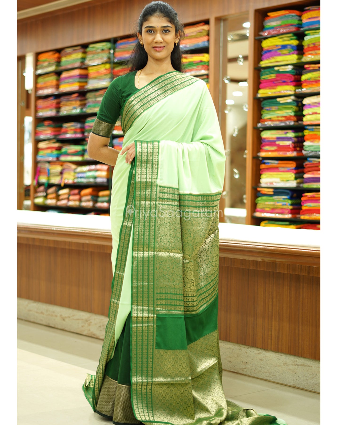 Green Mysore Silk - PD484