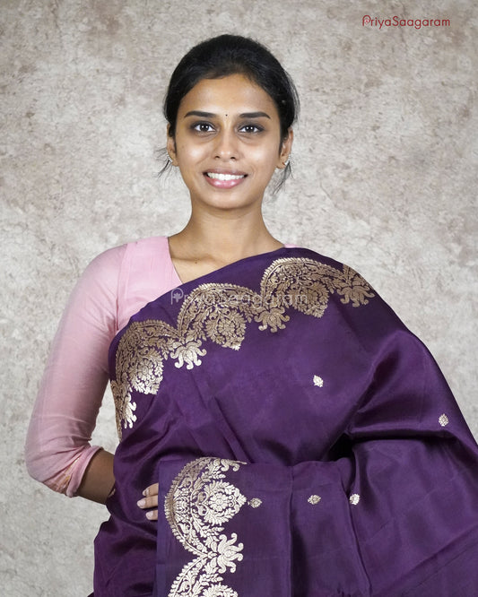 Deep Purple Raw Mango Silk - PC559