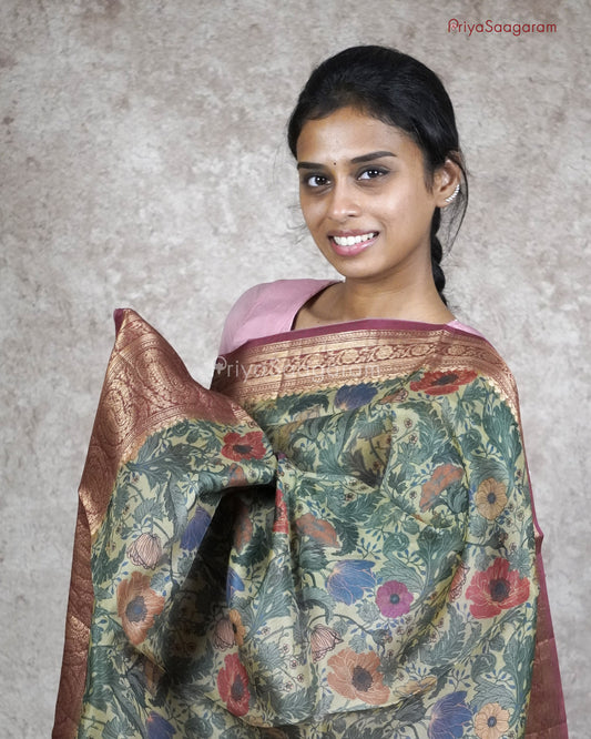 Forest Green Kora Organza - PC511