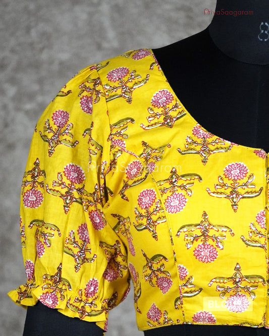 Yellow Readywear Blouse - L3126