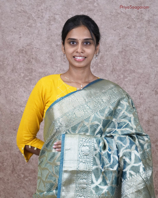 Golden Teal Crush Tissue - M7100