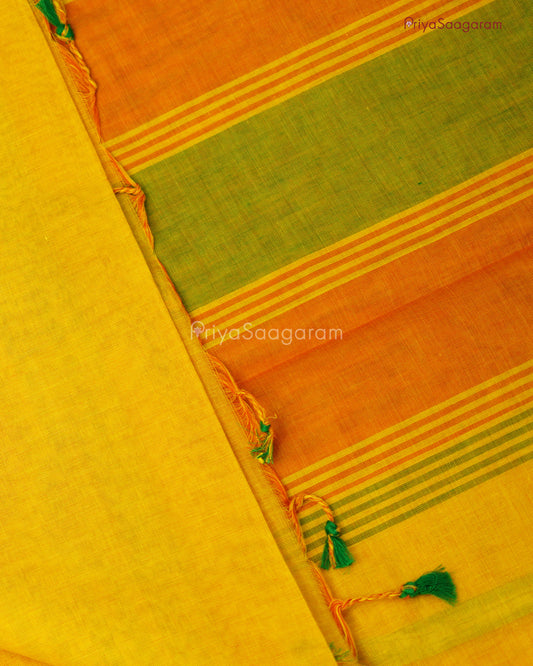 Bright Yellow Chirala Fancy Cotton - M6070