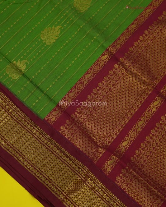 Green Red Kalyani Cotton - M15942