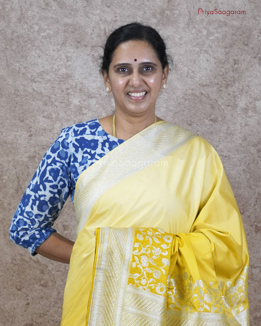 Shaded Yellow Katan Silk - PC3643