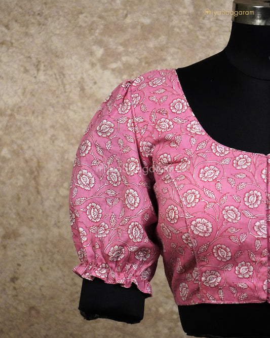 Baby Pink Readywear Blouse - L3107