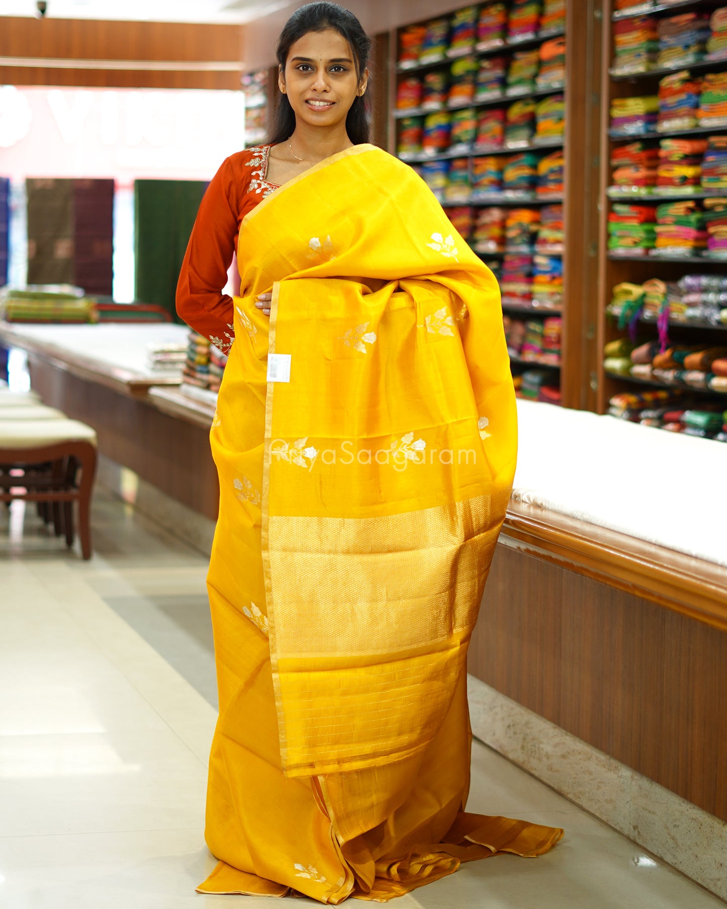 Yellow Raw Mango Silk - PD1072