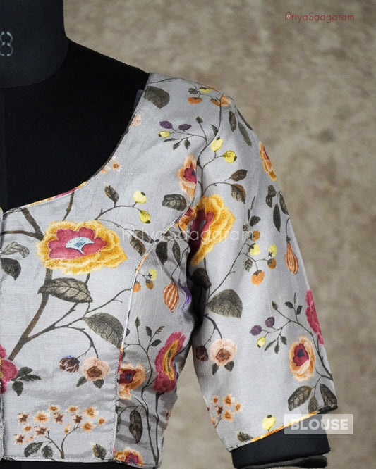 Grey Readymade Blouse - L3571