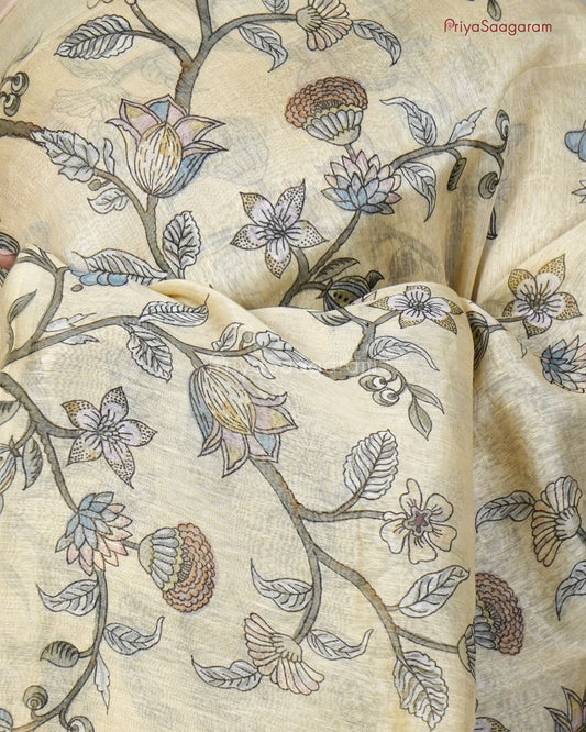 Cream White Pure Linen - PB1777