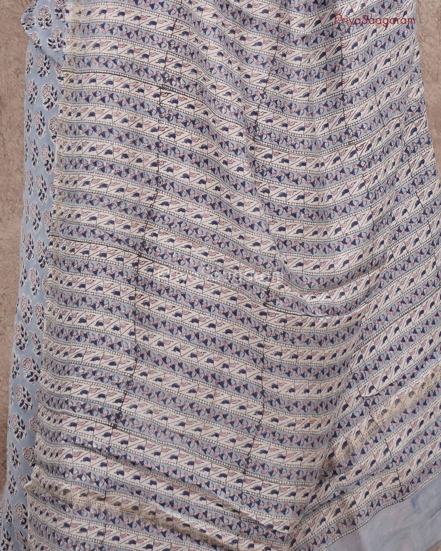 Modern Blue Chanderi - PC1790
