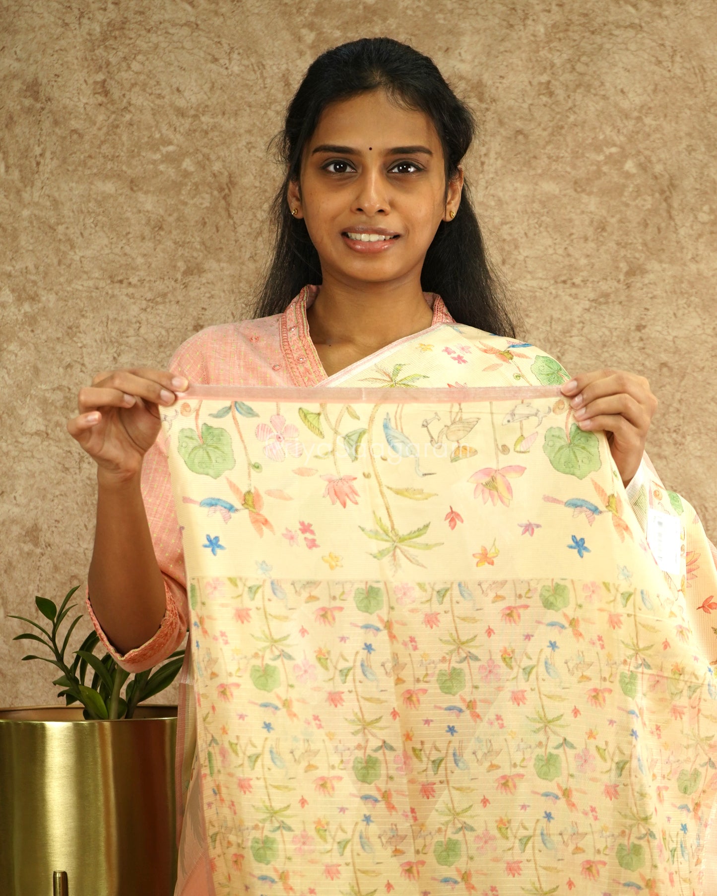 Baby Pink Silk Kota - PD3889