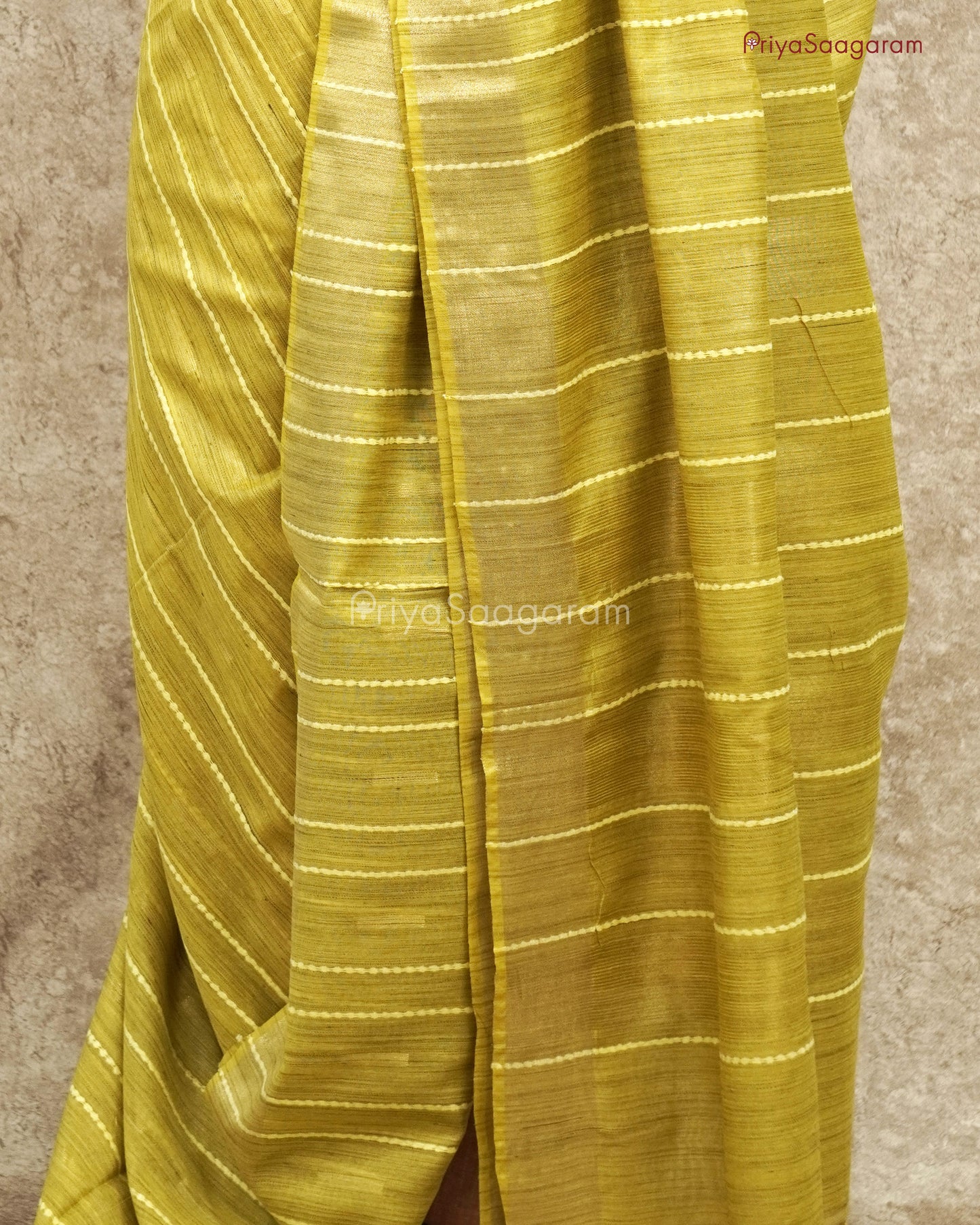 Yellow Embroidery Summer Cotton - PD71