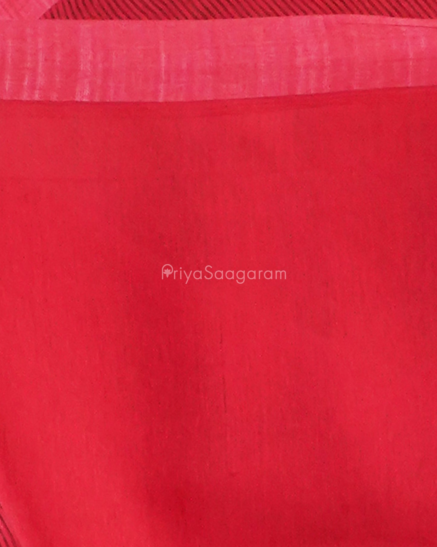 Cherry Red Fancy Tensil Tussar - PD4895