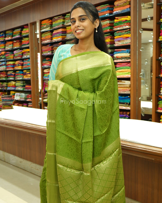 Green Mysore Silk - PD472