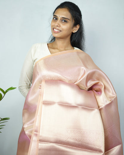 Baby Pink Kanchipuram Tissue Silk - N4803