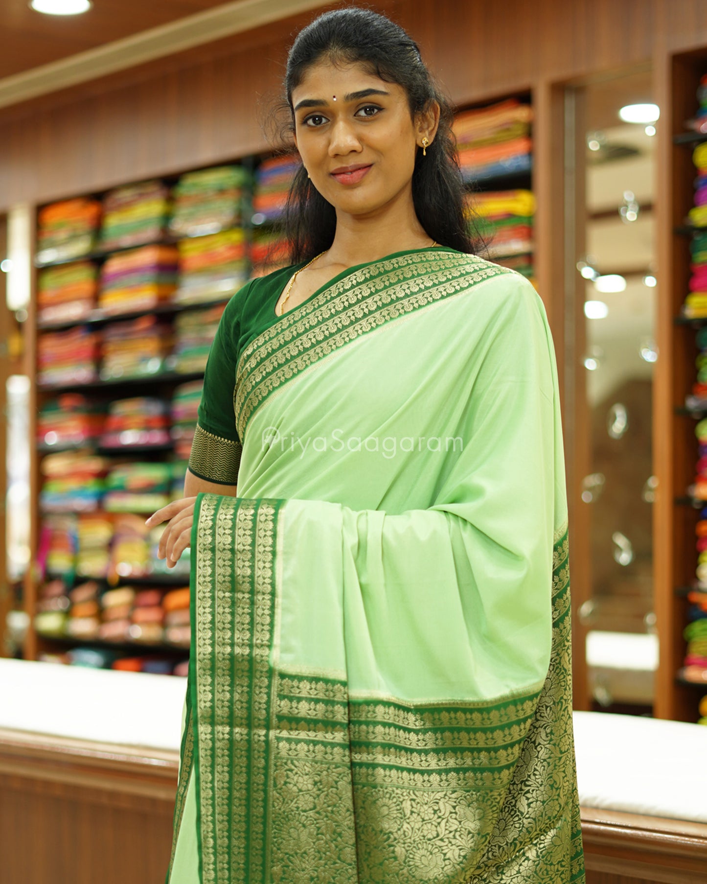 Green Mysore Silk - PD484