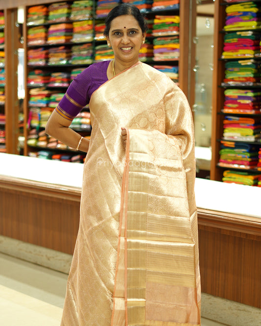 Peachy Gold Tissue Silk - PD781