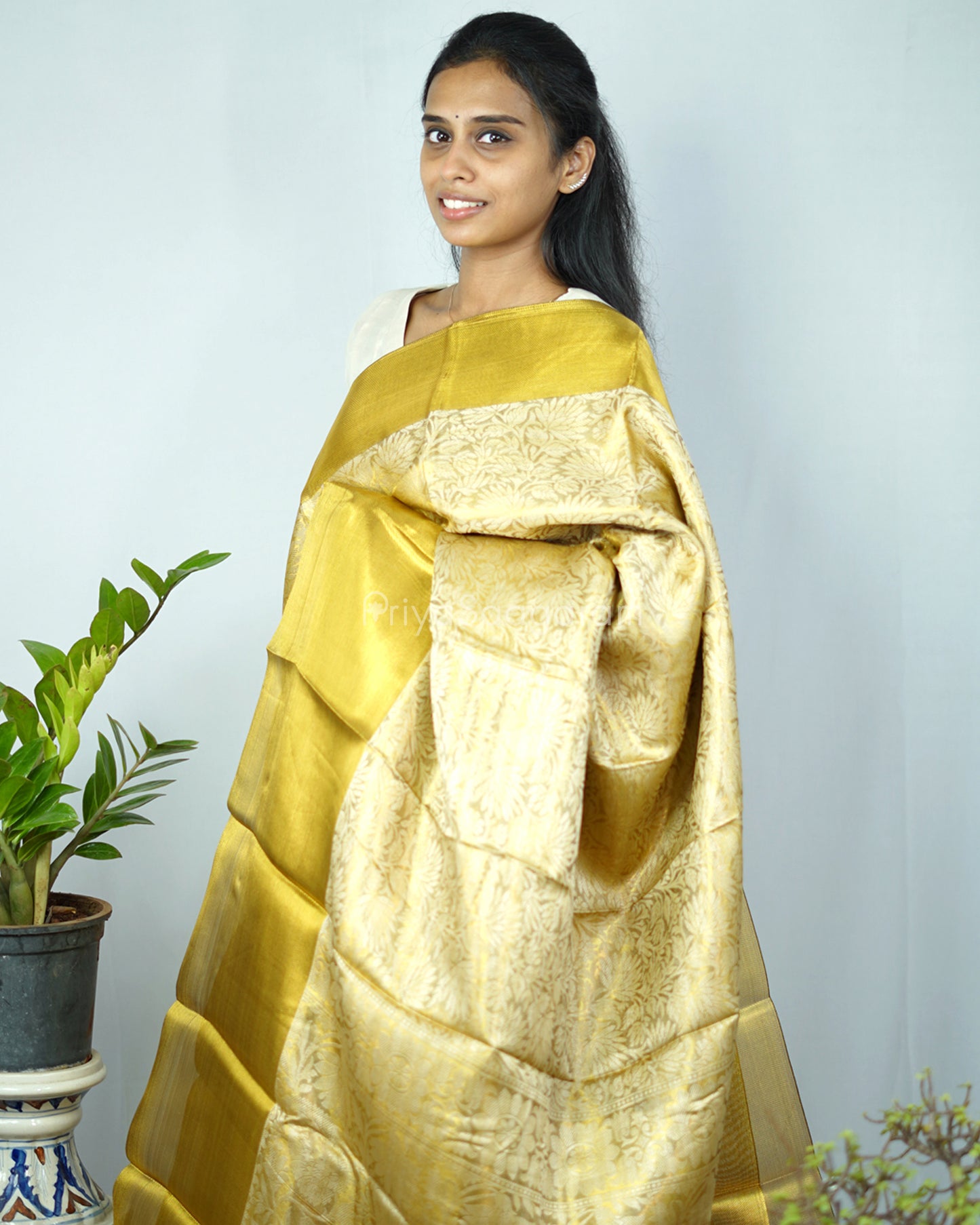 Nita Ambani Kanchipuram Tissue Silk - N4764