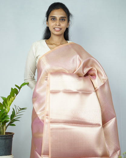 Baby Pink Kanchipuram Tissue Silk - N4803