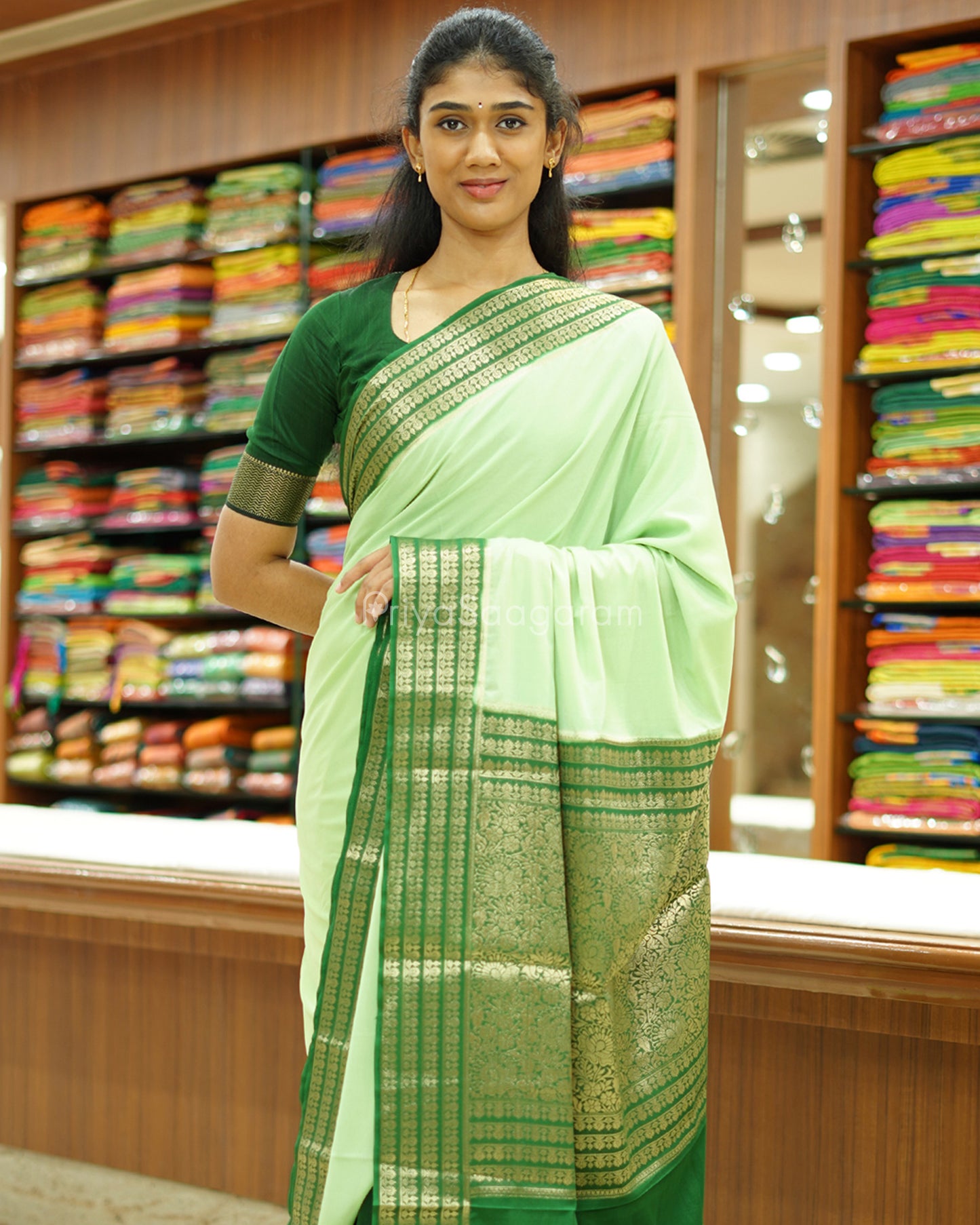 Green Mysore Silk - PD484