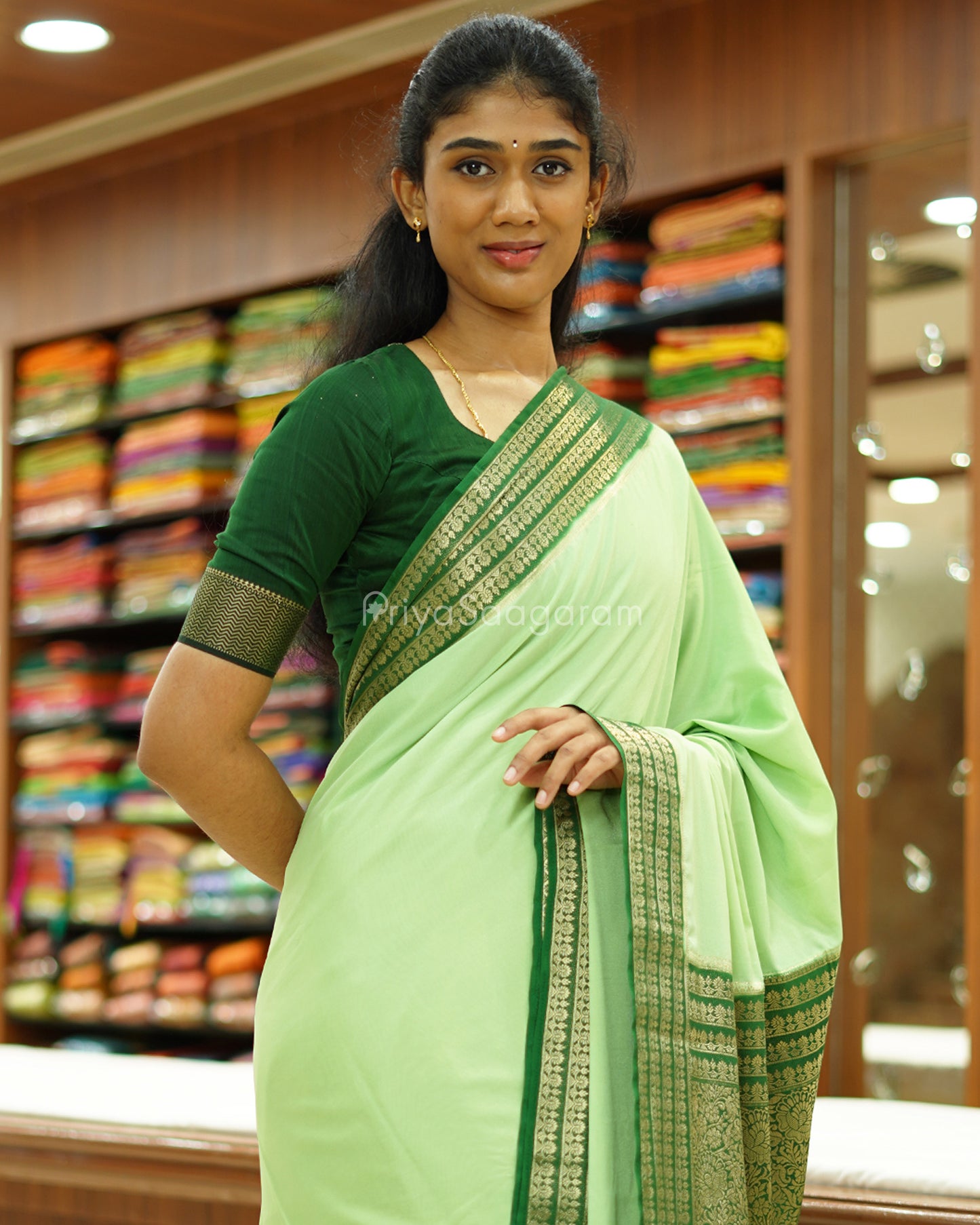 Green Mysore Silk - PD484