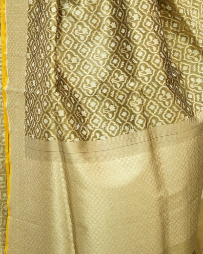 Classic Floral Gold Tissue Silk - PD965
