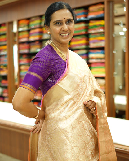 Peachy Gold Tissue Silk - PD781