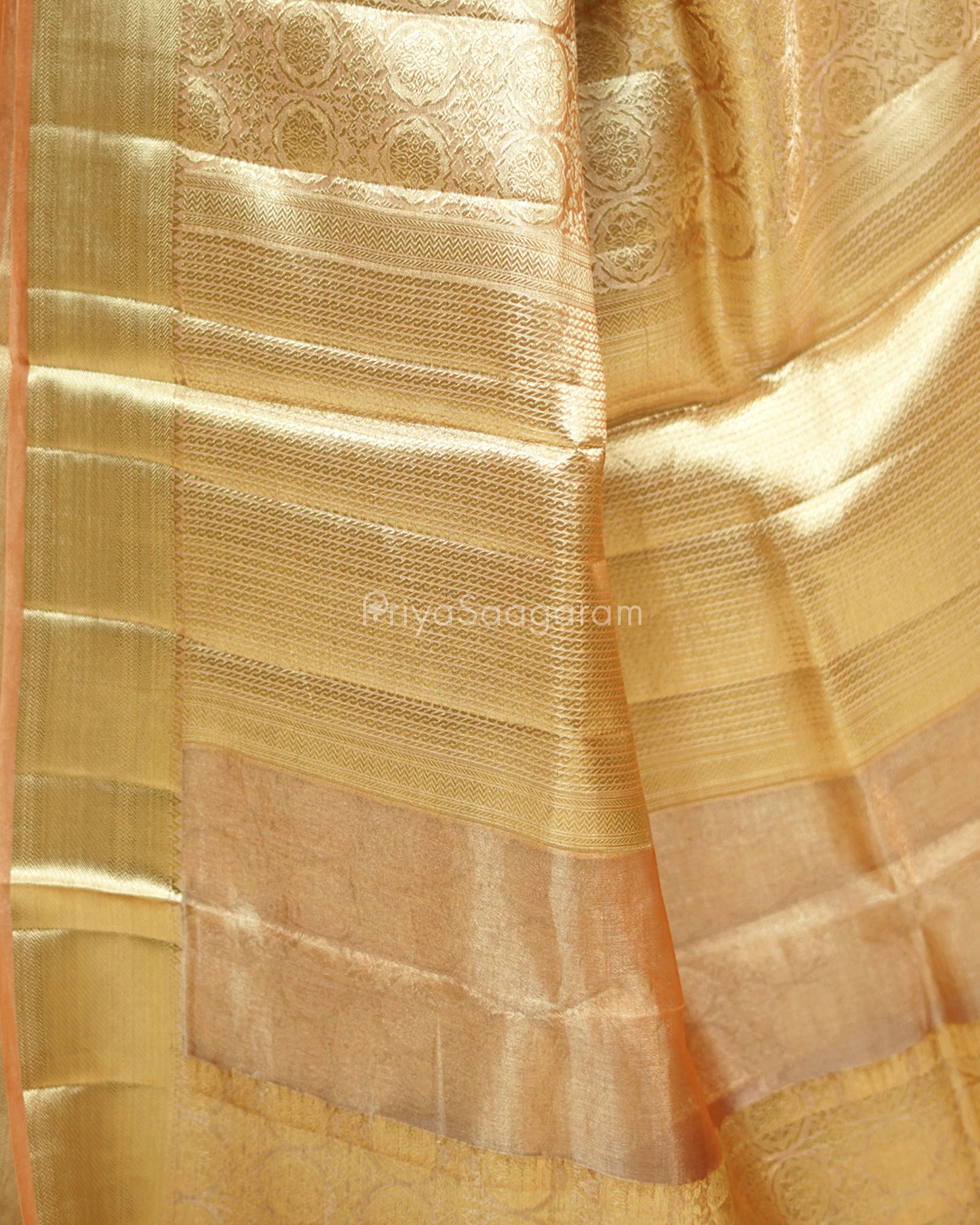 Peachy Gold Tissue Silk - PD781