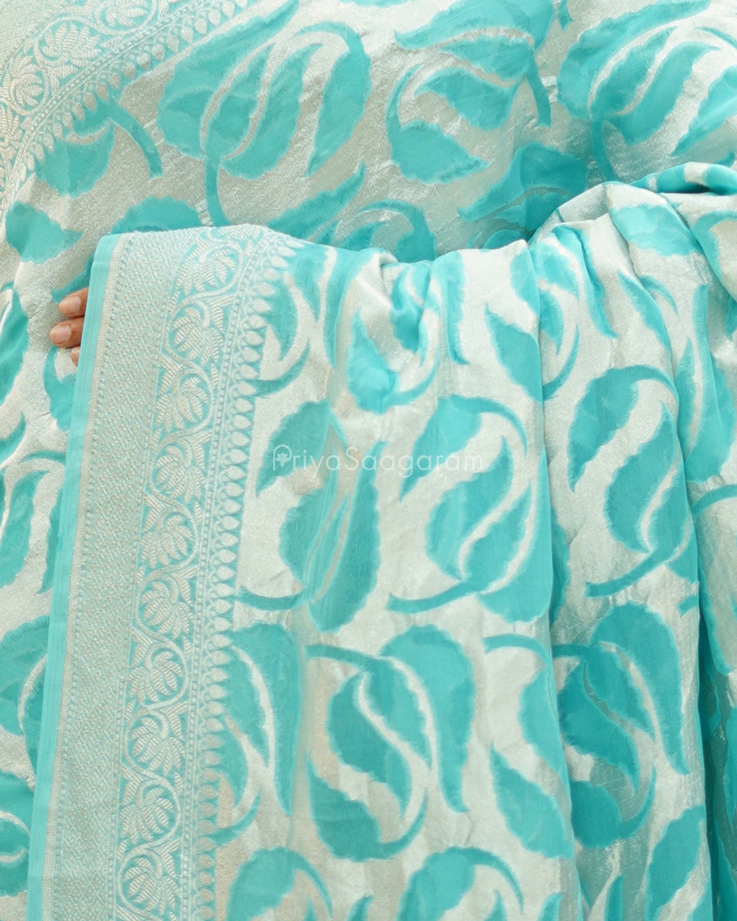 Sky Blue Georgette - PC3080