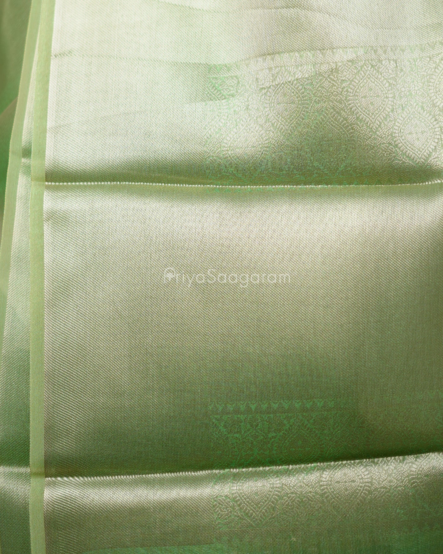 Golden Green Kanchipuram Tissue Silk - N4803
