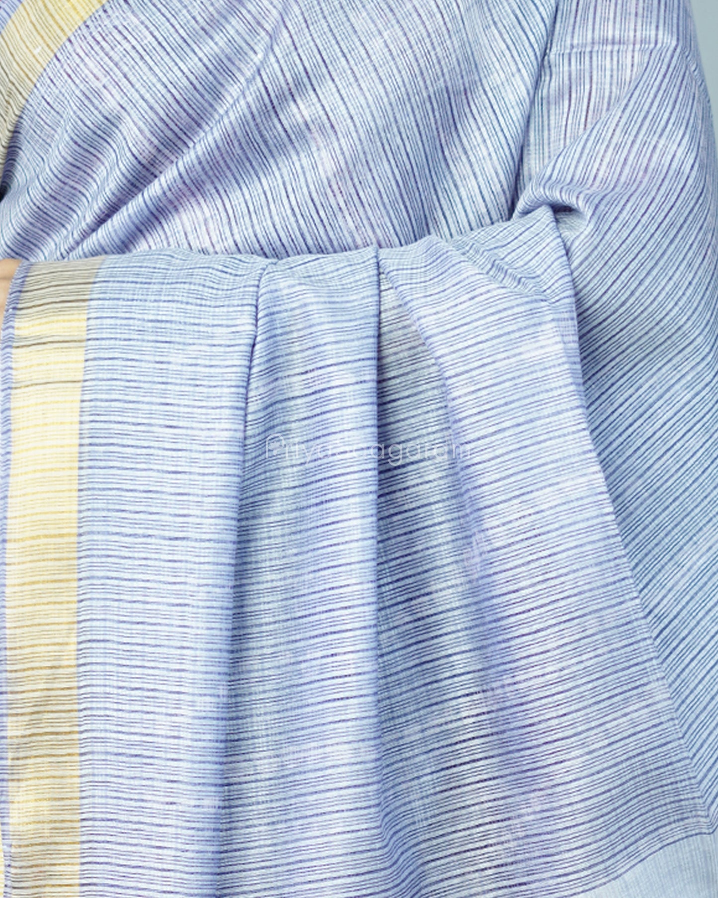 Light Blue Zari Tussar - PD1135