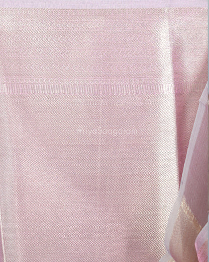 Golden Lavender Kanchipuram Tissue Silk - N4803