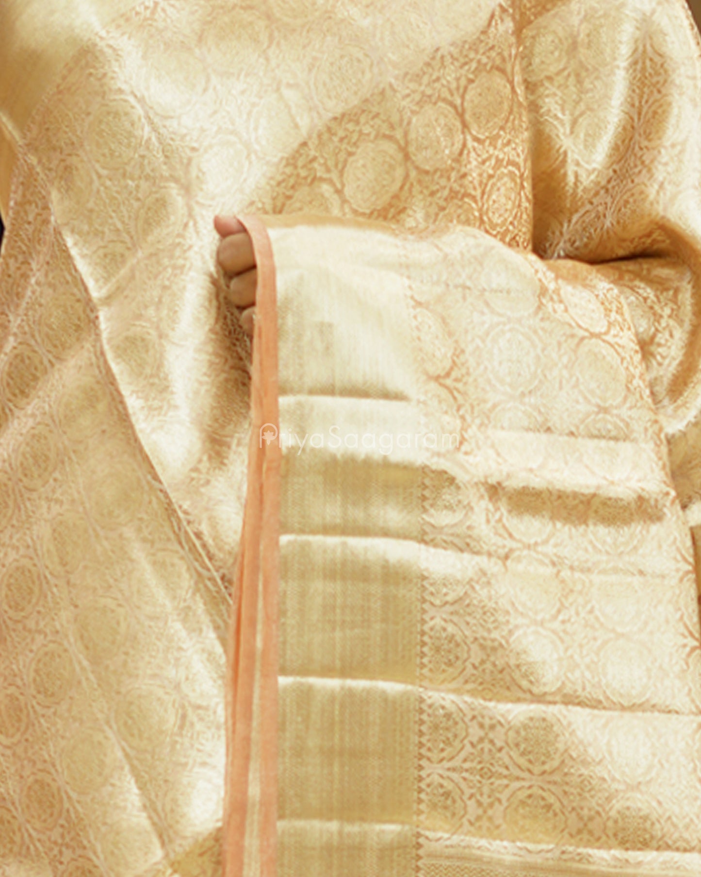 Peachy Gold Tissue Silk - PD781