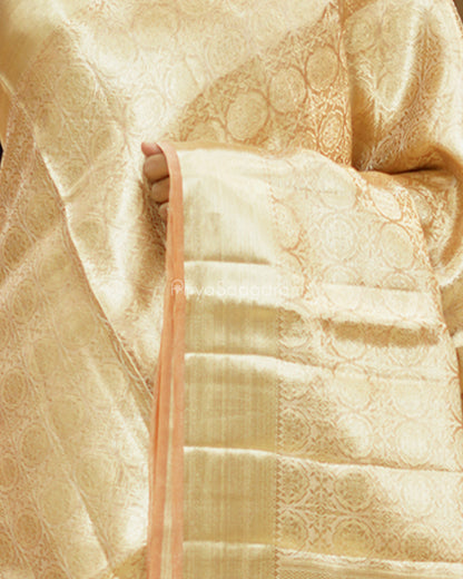 Peachy Gold Tissue Silk - PD781