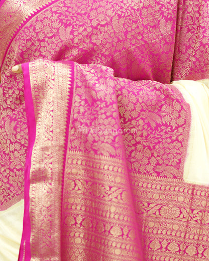 Half-White Pink Mysore Silk -PD468