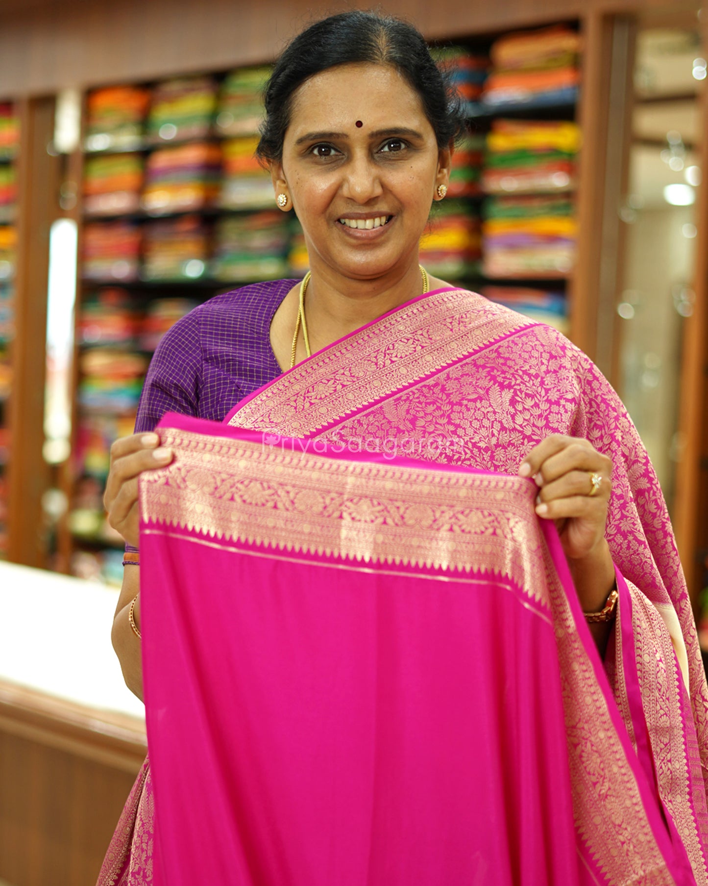Half-White Pink Mysore Silk -PD468