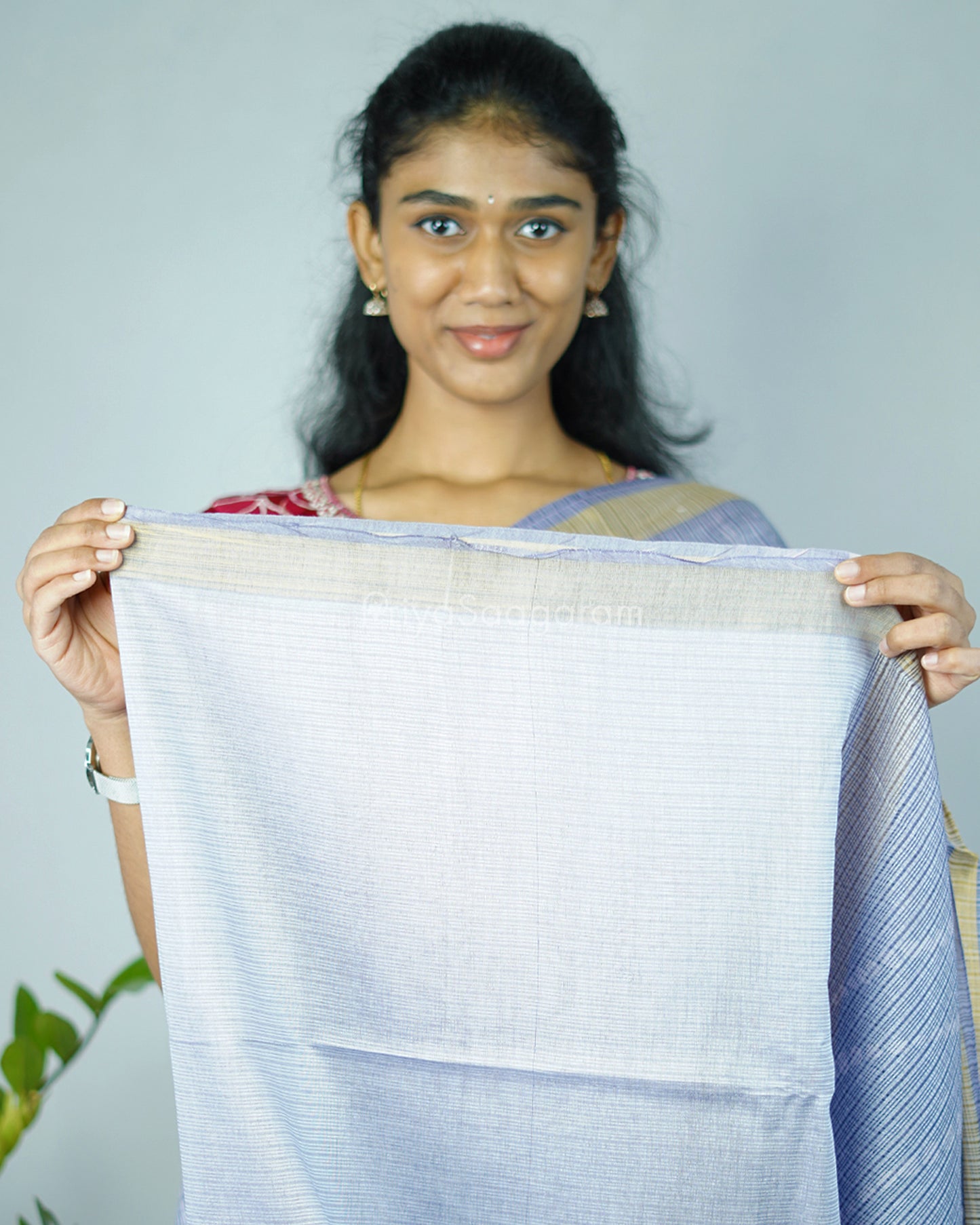 Light Blue Zari Tussar - PD1135