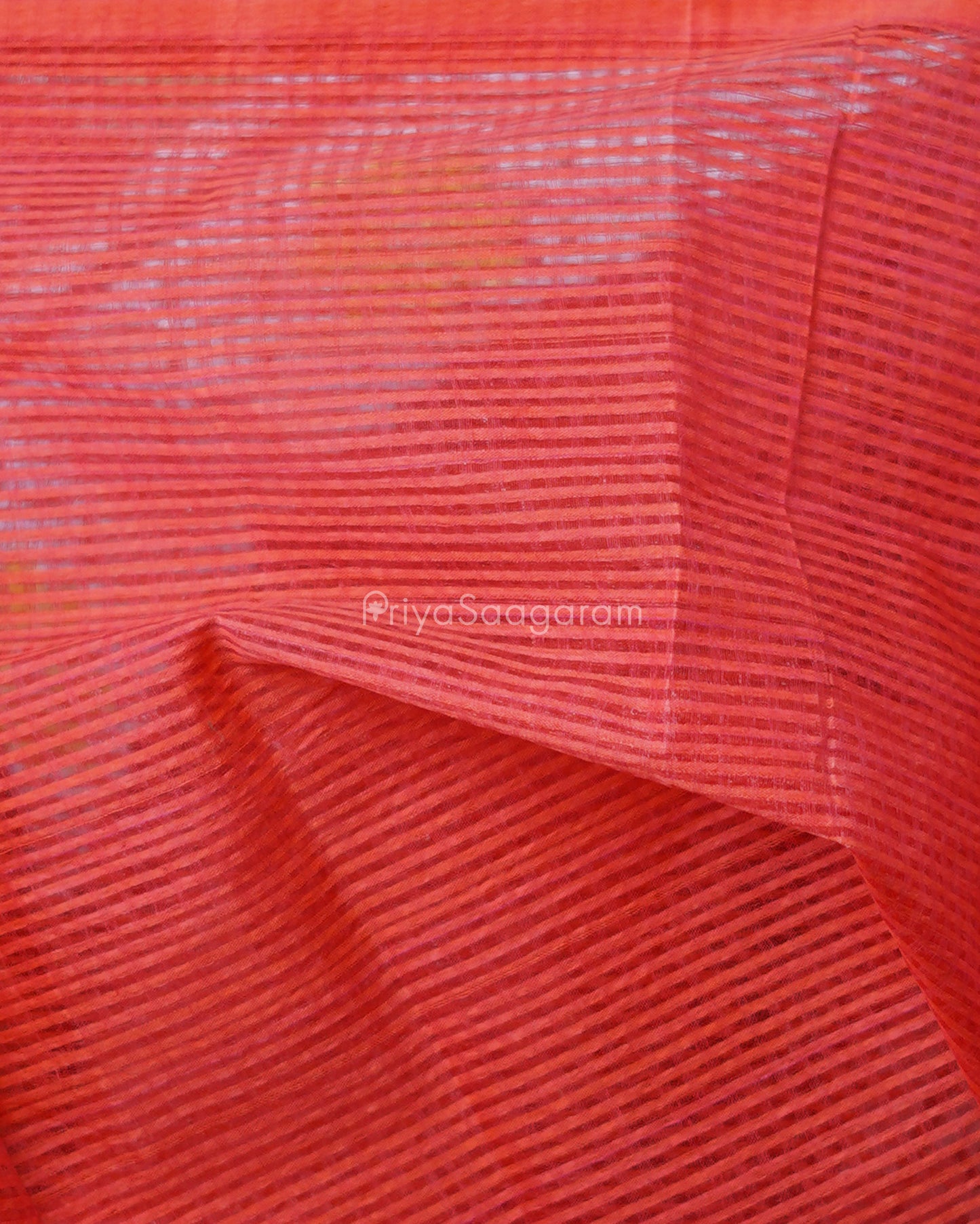 Classic Red Applique Cotton Kota - PD1421