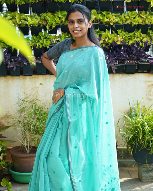 Sky Blue Fancy Cotton - PC3745