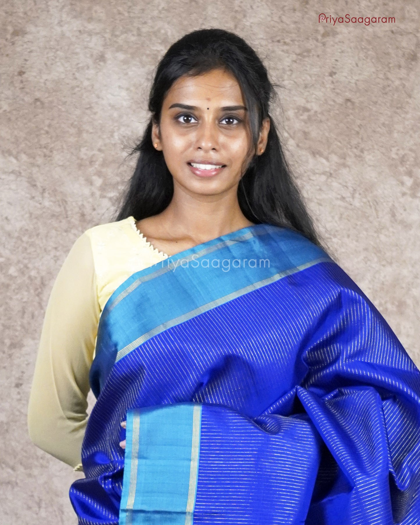 Indigo Blue Kanchipuram - M567