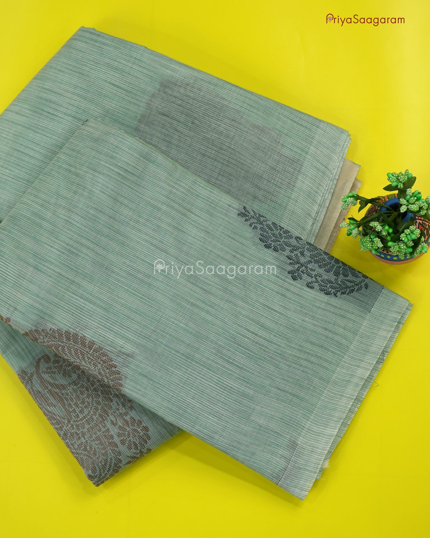 Light Blue Handloom Cotton - M14117