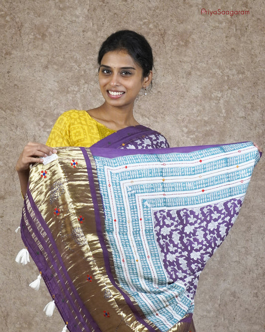 Lavender Modal Tussar - PC1817