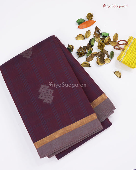 Wine Purple Madurai Cotton - N526