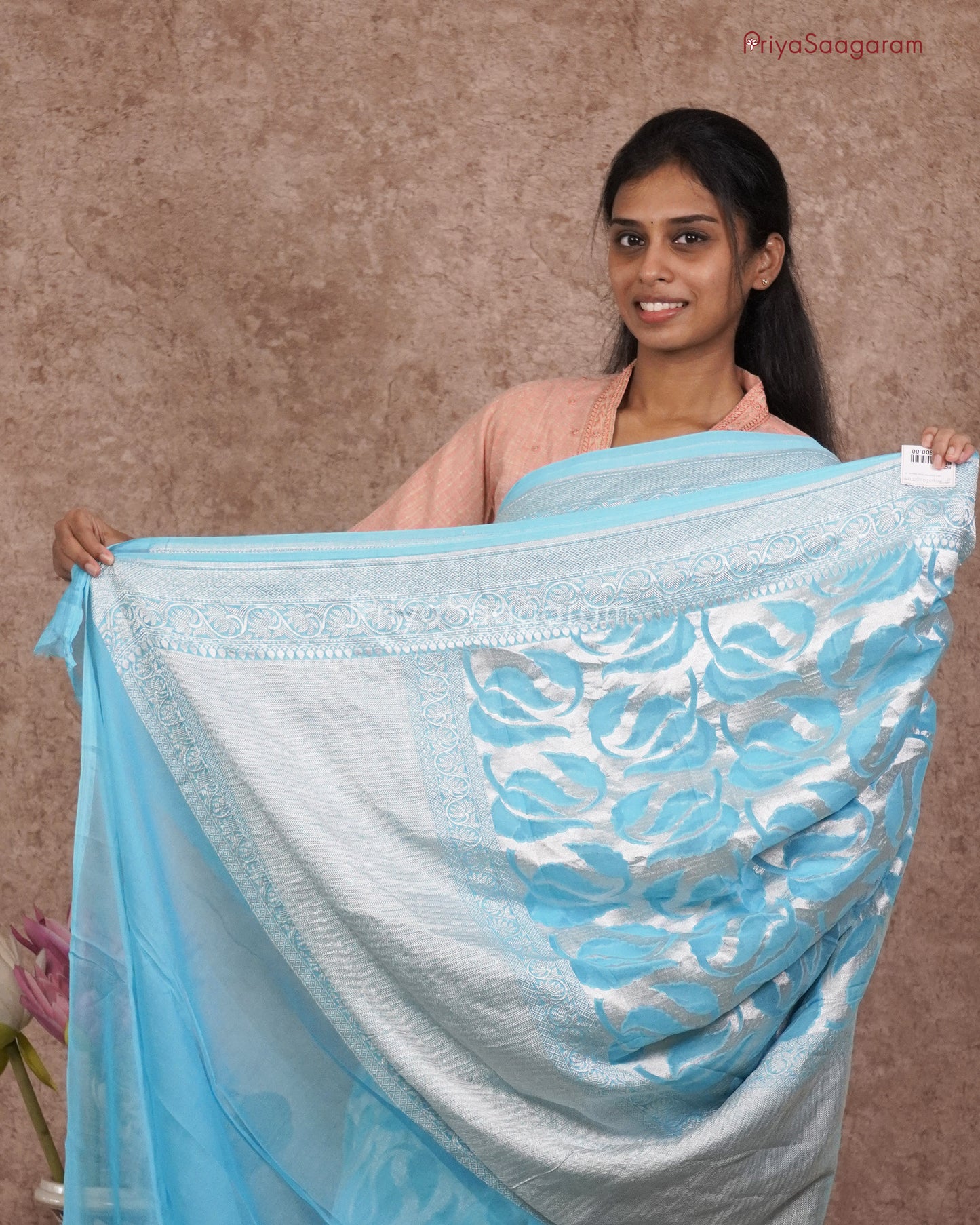 Sky Blue Georgette - PC3080