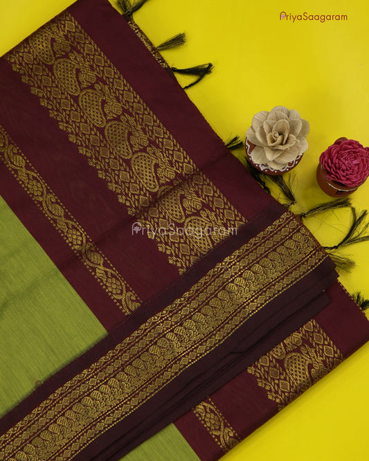 Yellow Green Kalyani Cotton - M14058