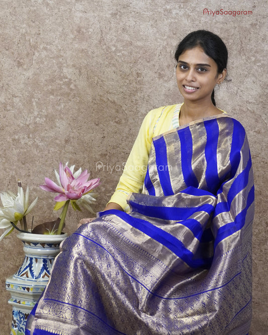Golden Purple Cross Kora Silk - PC3832