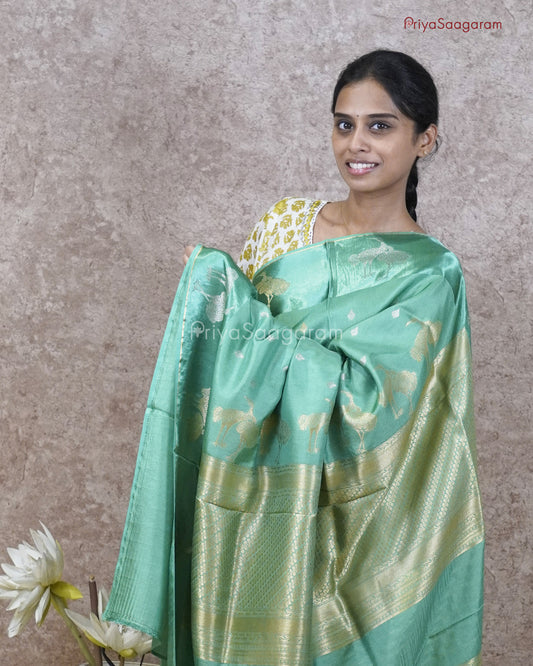 Shelly Green Satin Katan - PC4570