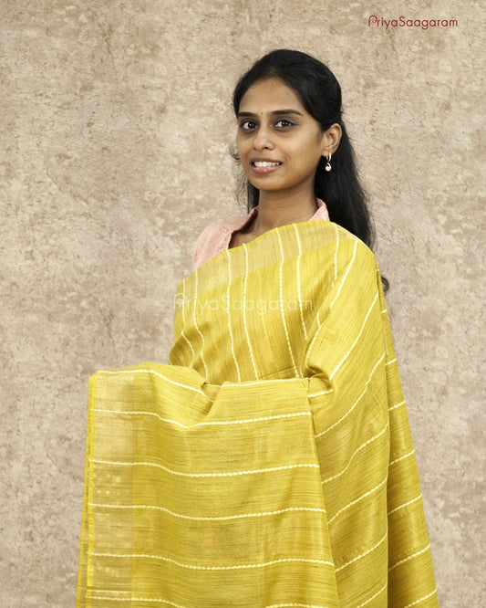 Yellow Embroidery Summer Cotton - PD71