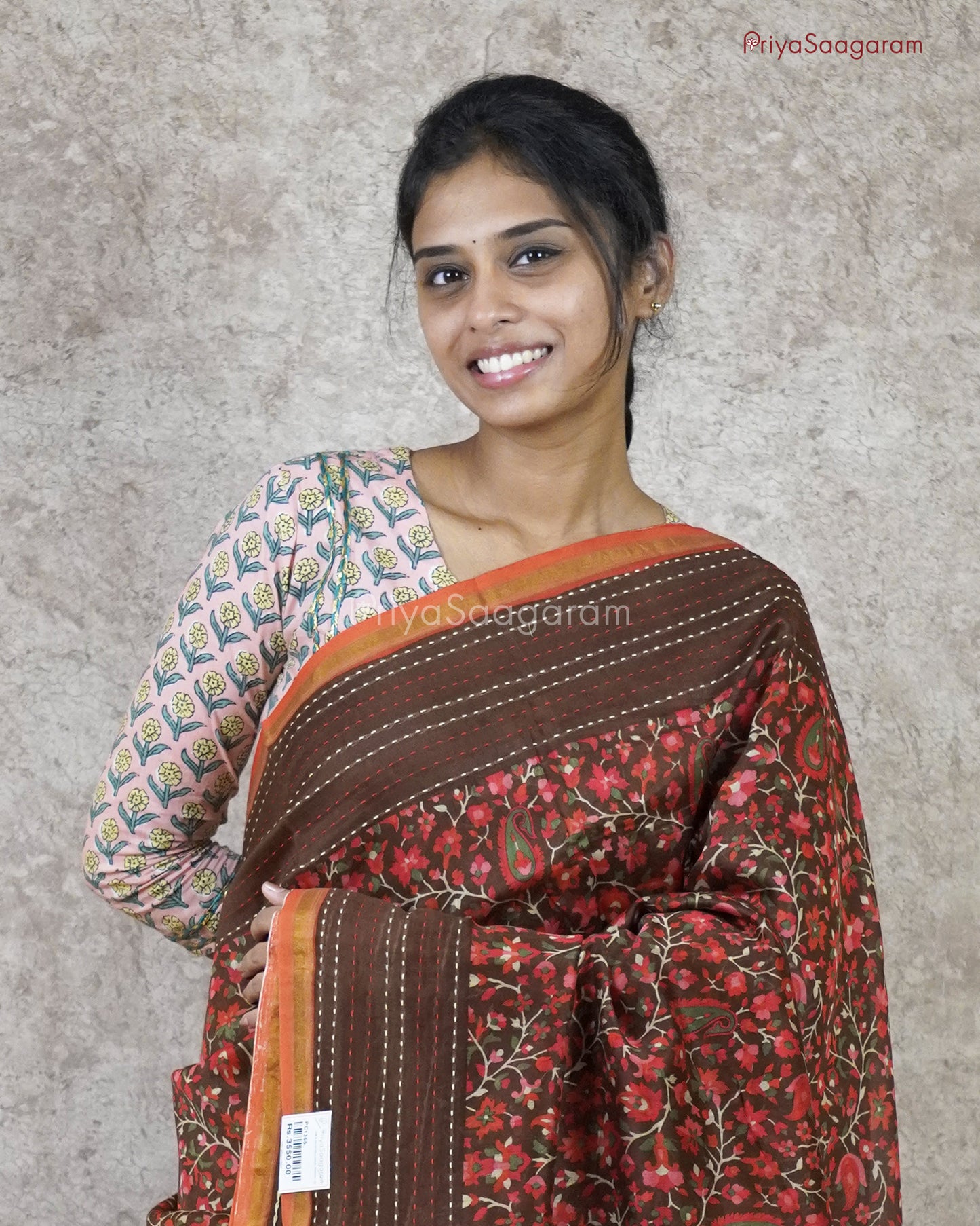 Bright Floral Chanderi - PC1365