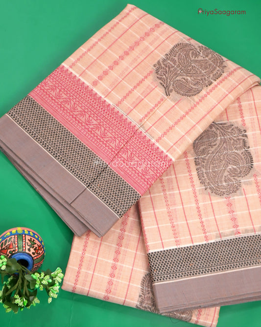 Nude Pink Handloom Cotton - N536